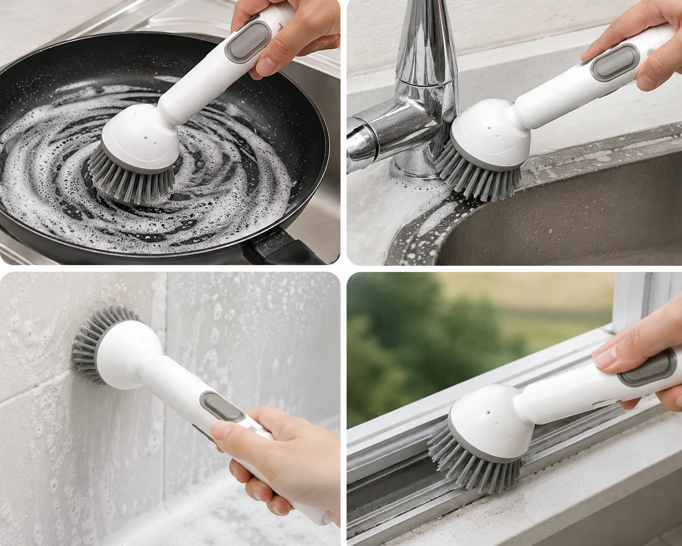 360° Multi-Purpose Cleaning Brush for kitchen, bathroom and tile cleaning by STORIYO