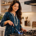 USB rechargeable electric arc lighter with flexible windproof neck for kitchen BBQ and gas stove by STORIYO